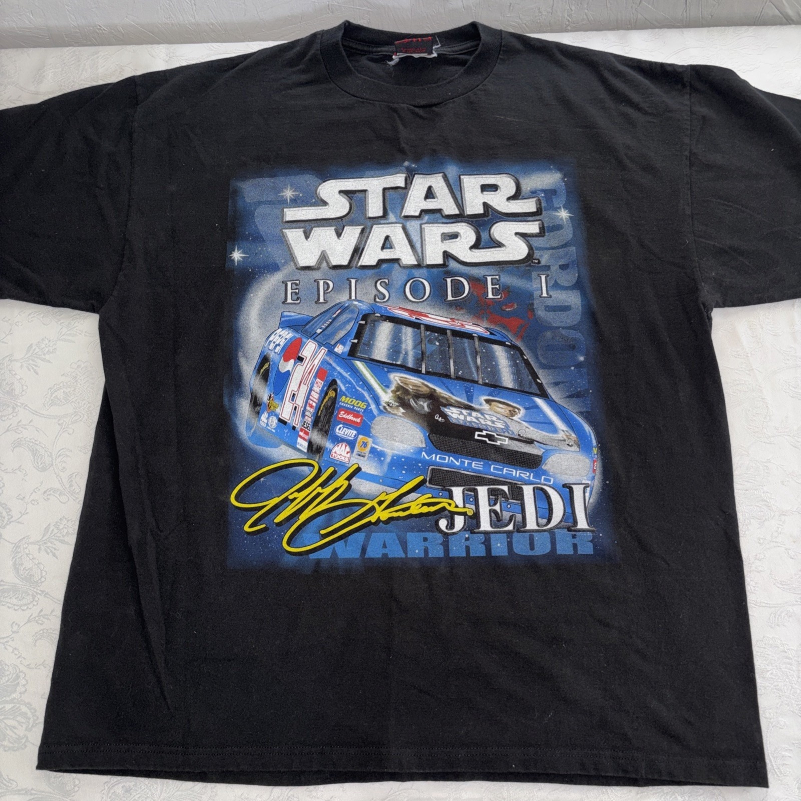Star Wars - Episode 1 - Nascar - Jeff Gordon - 1999 Black Shirt - Xl